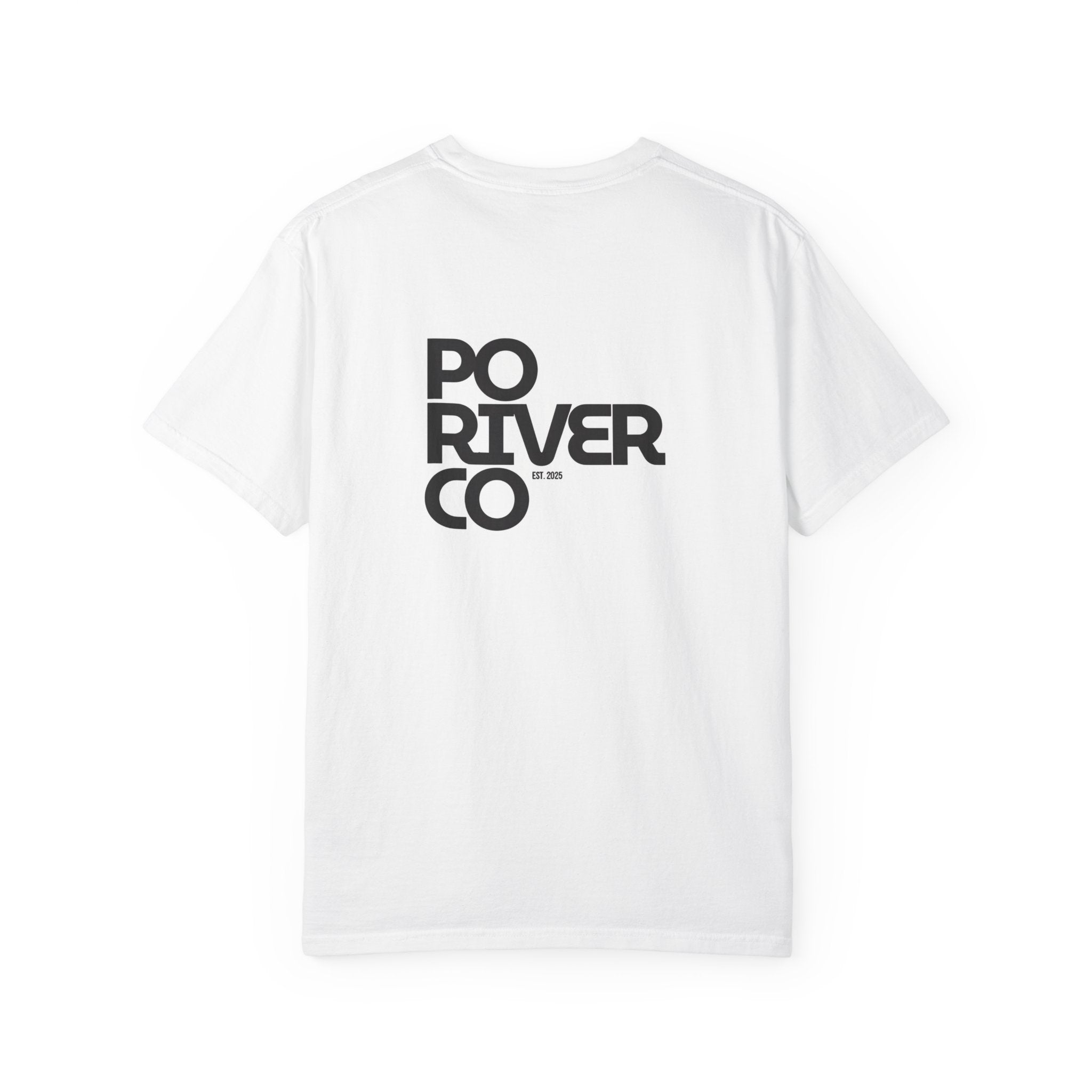 Po River Co Graphic T-Shirt — Minimal Logo Back Print