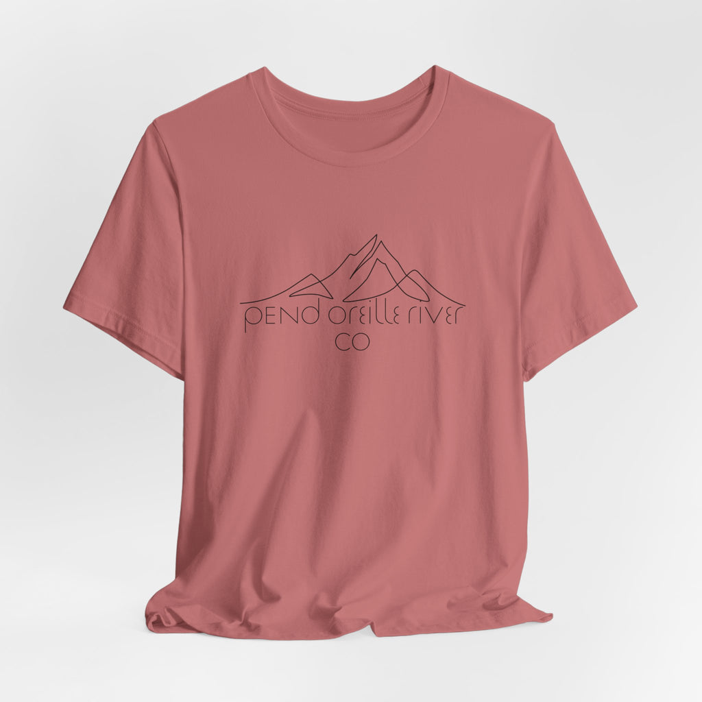 Pend Oreille River Co. Minimal Mountain Tee — Outdoor Adventure T-Shirt