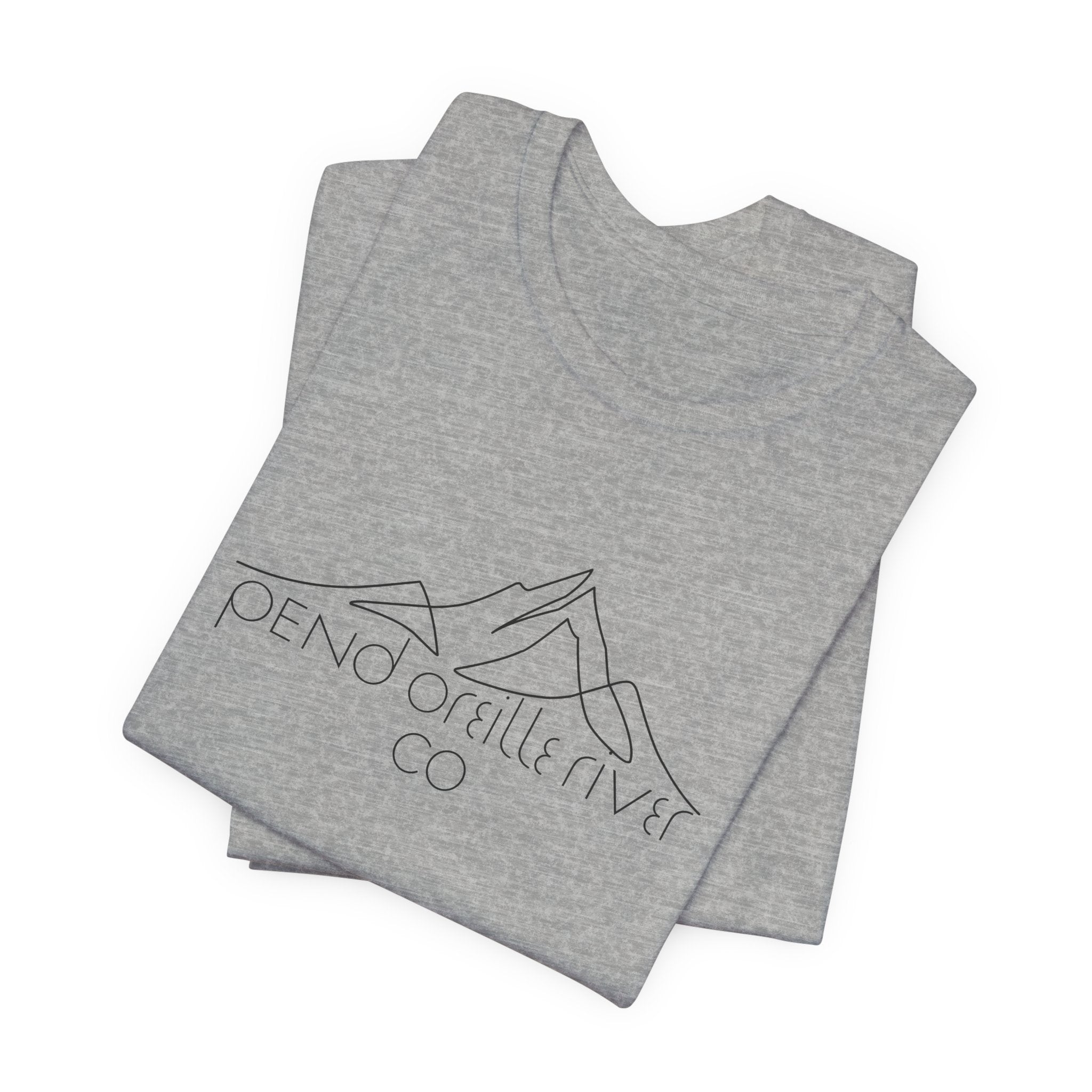 Pend Oreille River Co. Minimal Mountain Tee — Outdoor Adventure T-Shirt