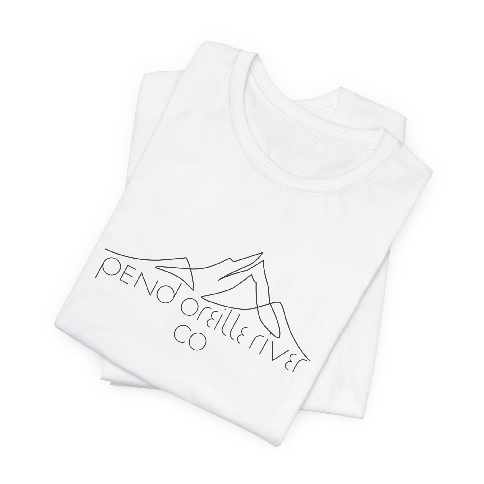 Pend Oreille River Co. Minimal Mountain Tee — Outdoor Adventure T-Shirt