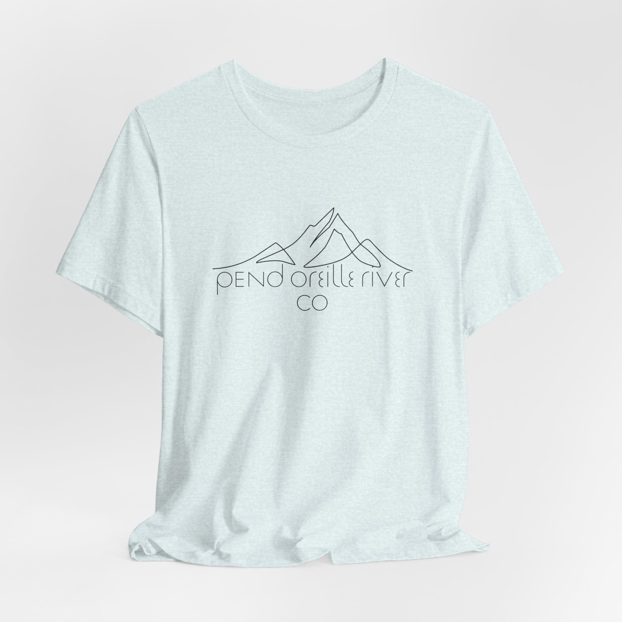Pend Oreille River Co. Minimal Mountain Tee — Outdoor Adventure T-Shirt