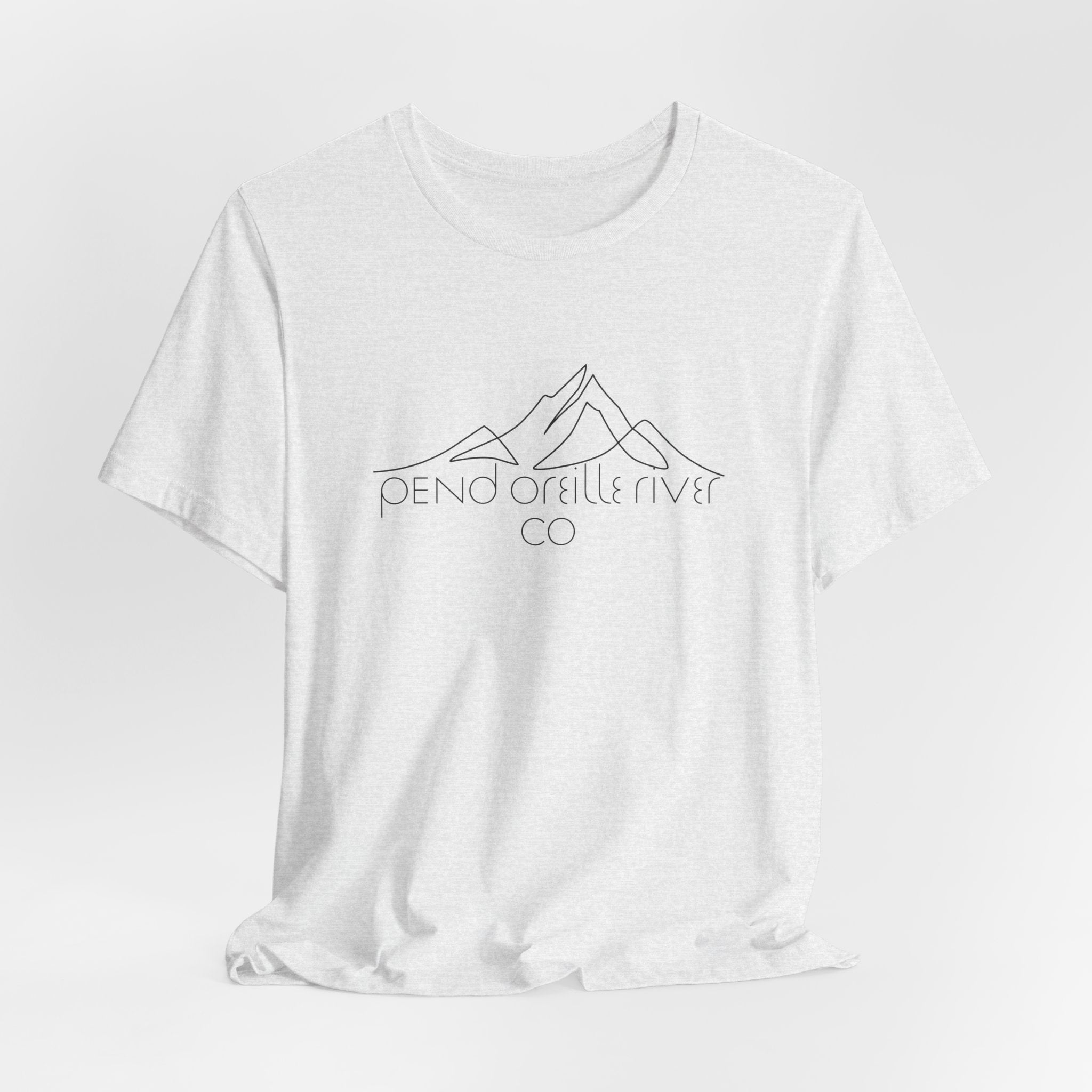Pend Oreille River Co. Minimal Mountain Tee — Outdoor Adventure T-Shirt