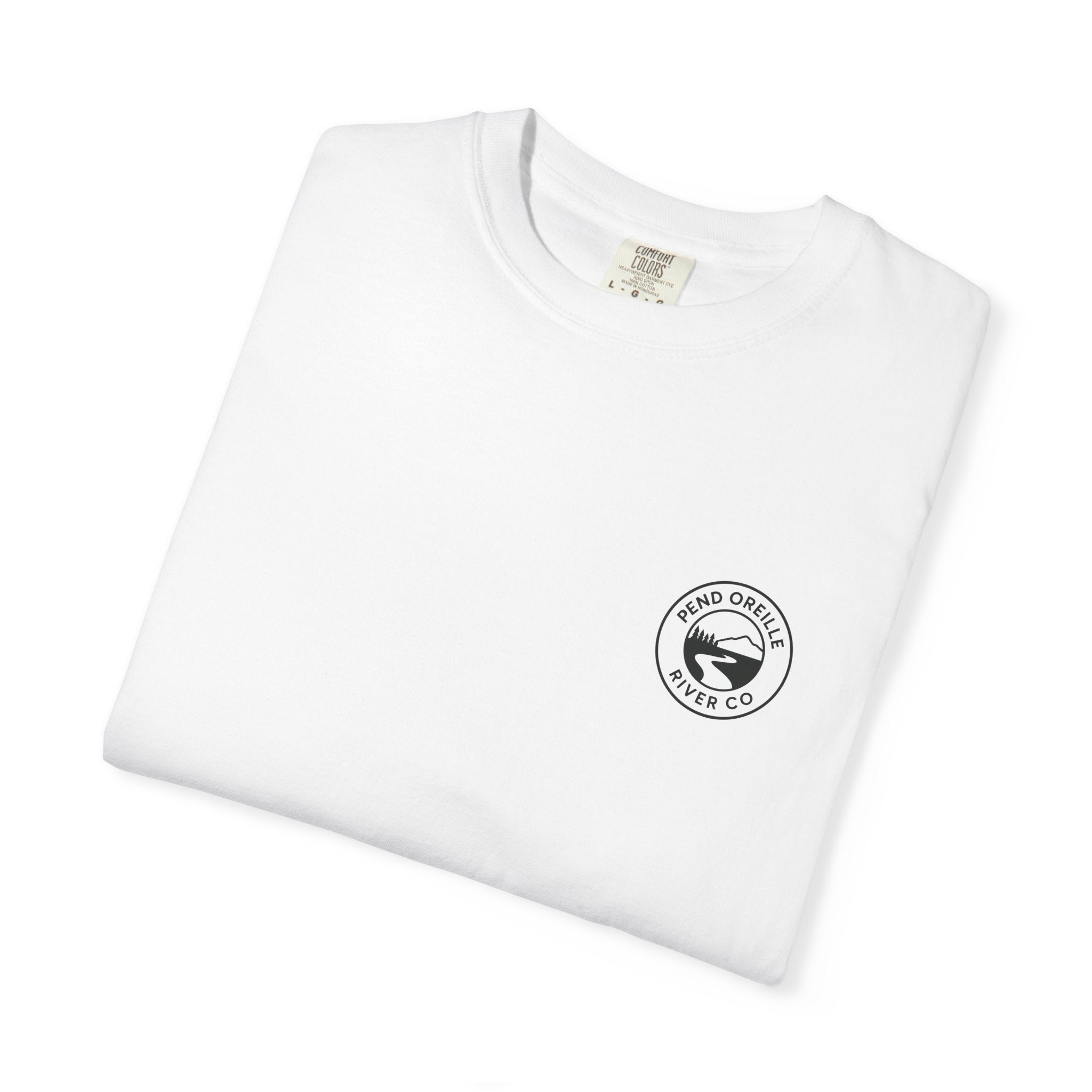 Po River Co Graphic T-Shirt — Minimal Logo Back Print