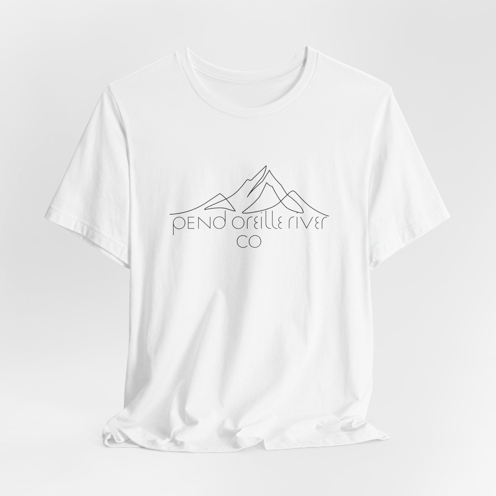 Pend Oreille River Co. Minimal Mountain Tee — Outdoor Adventure T-Shirt