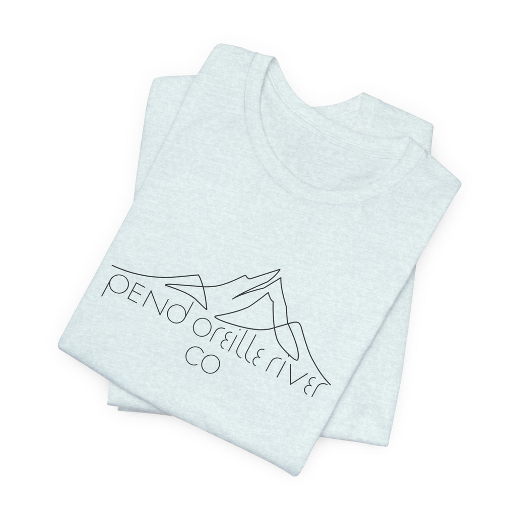 Pend Oreille River Co. Minimal Mountain Tee — Outdoor Adventure T-Shirt