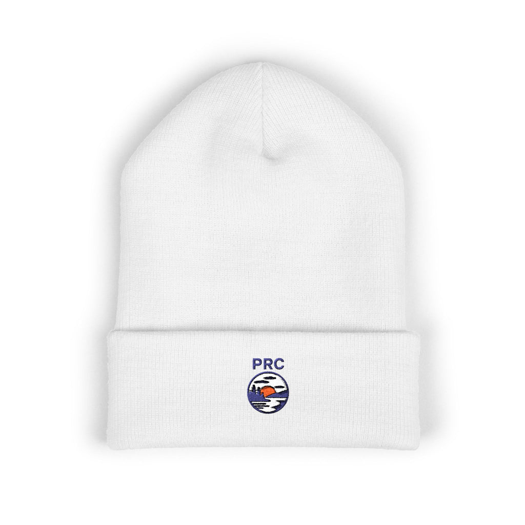 Embroidered 'PRC' Wave Logo Cuffed Beanie