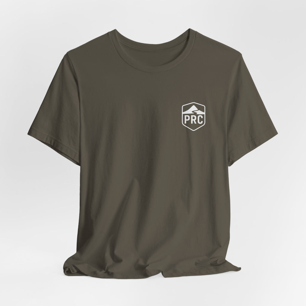 PRC Mountain Patch Tee — Outdoor Adventure Graphic T-Shirt