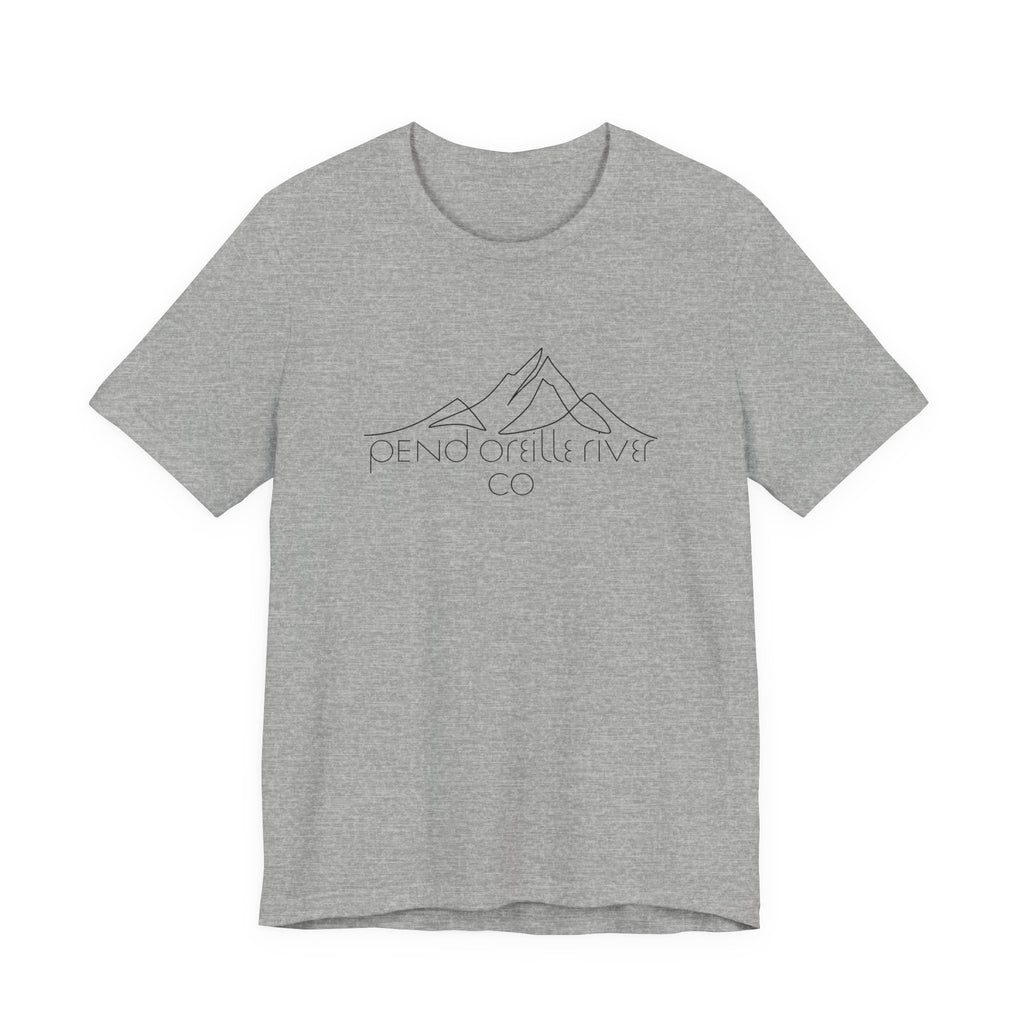Pend Oreille River Co. Minimal Mountain Tee — Outdoor Adventure T-Shirt