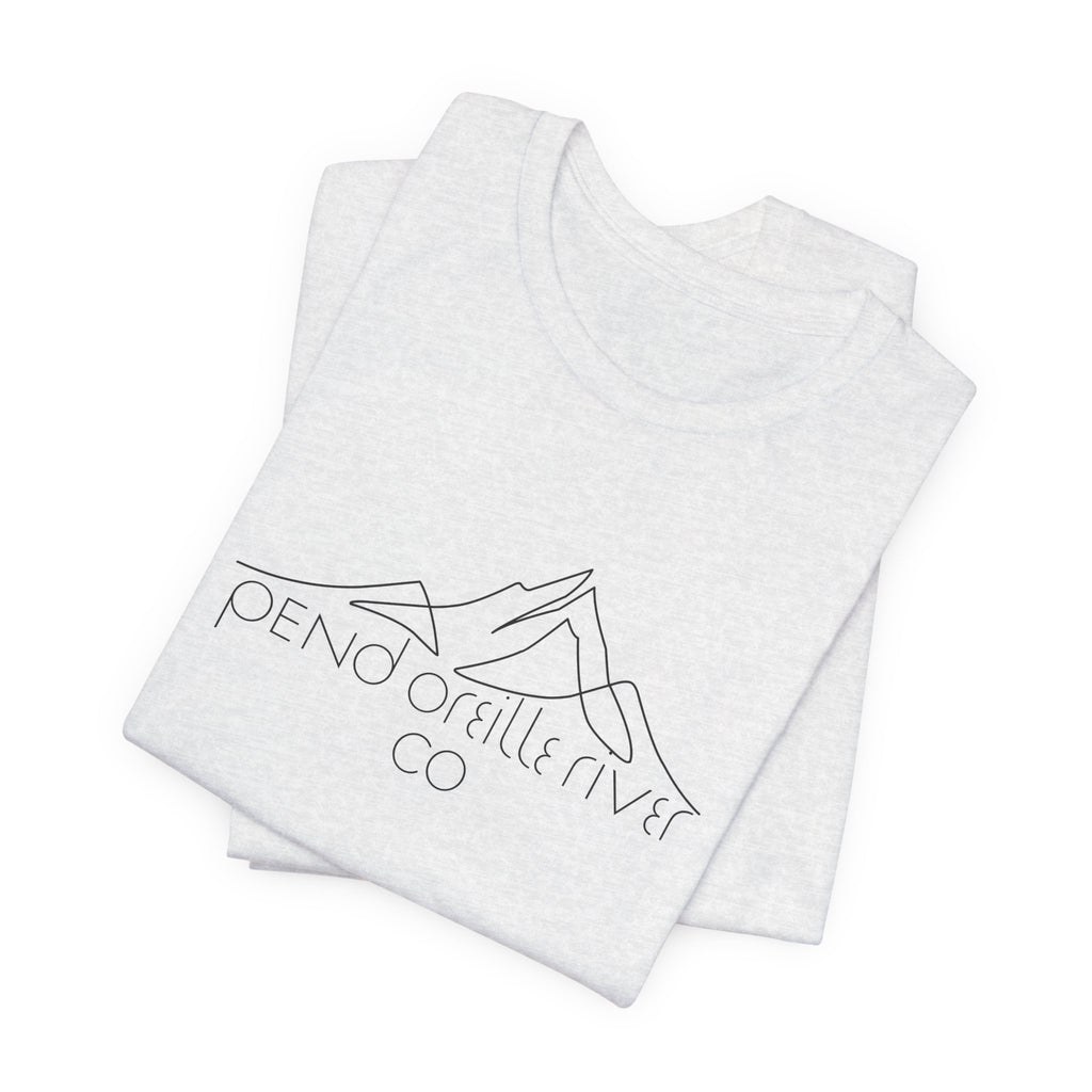 Pend Oreille River Co. Minimal Mountain Tee — Outdoor Adventure T-Shirt